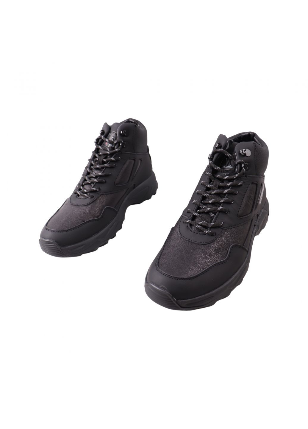 Черные ботинки мужские черные натуральная кожа Brave