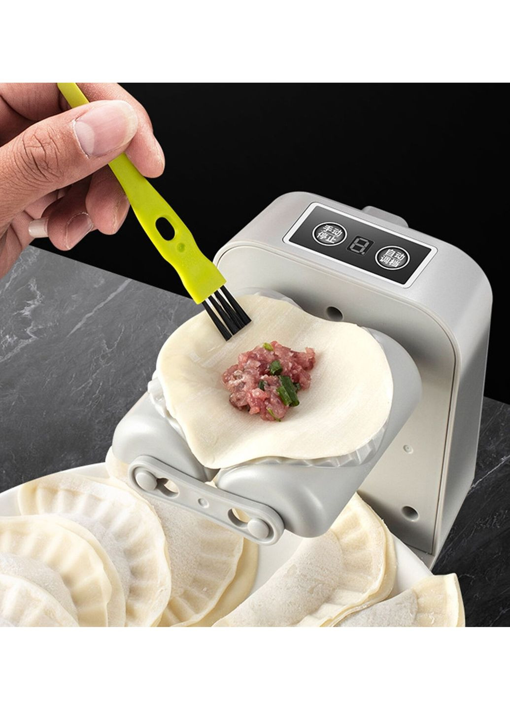 Електрична машинка верстат для автоматичного ліплення вареників та пельменів Kitchen Master (262519772)