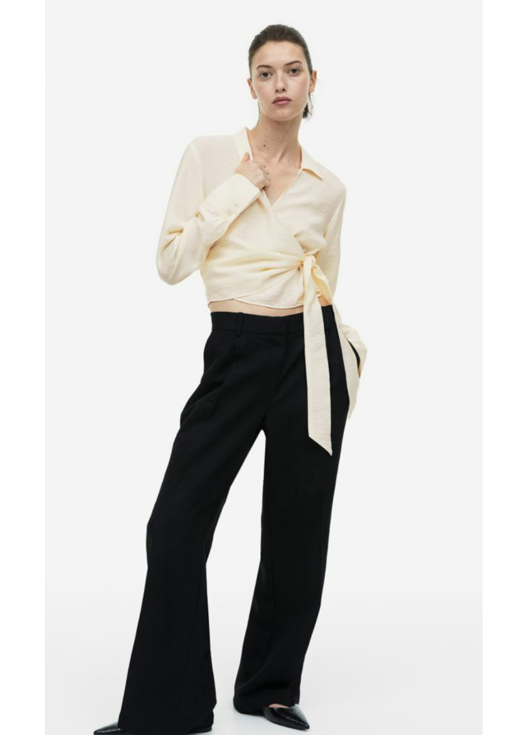 Молочная коктейльный рубашка H&M