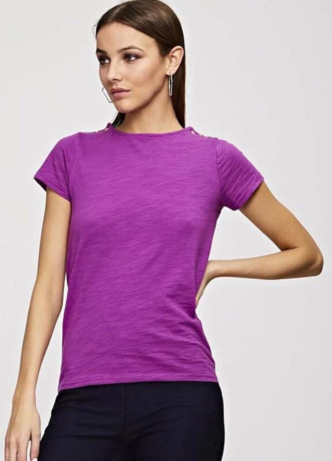 Фиолетовая футболка SHEIN