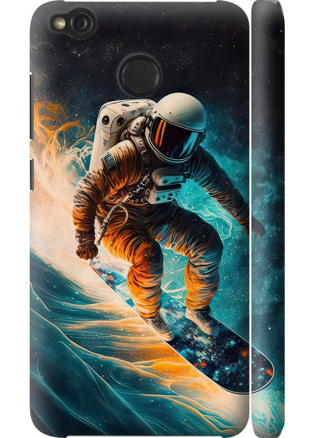 3D пластиковый матовый чехол 'Сноубордист' для Endorphone Xiaomi Redmi 4X (258085873)