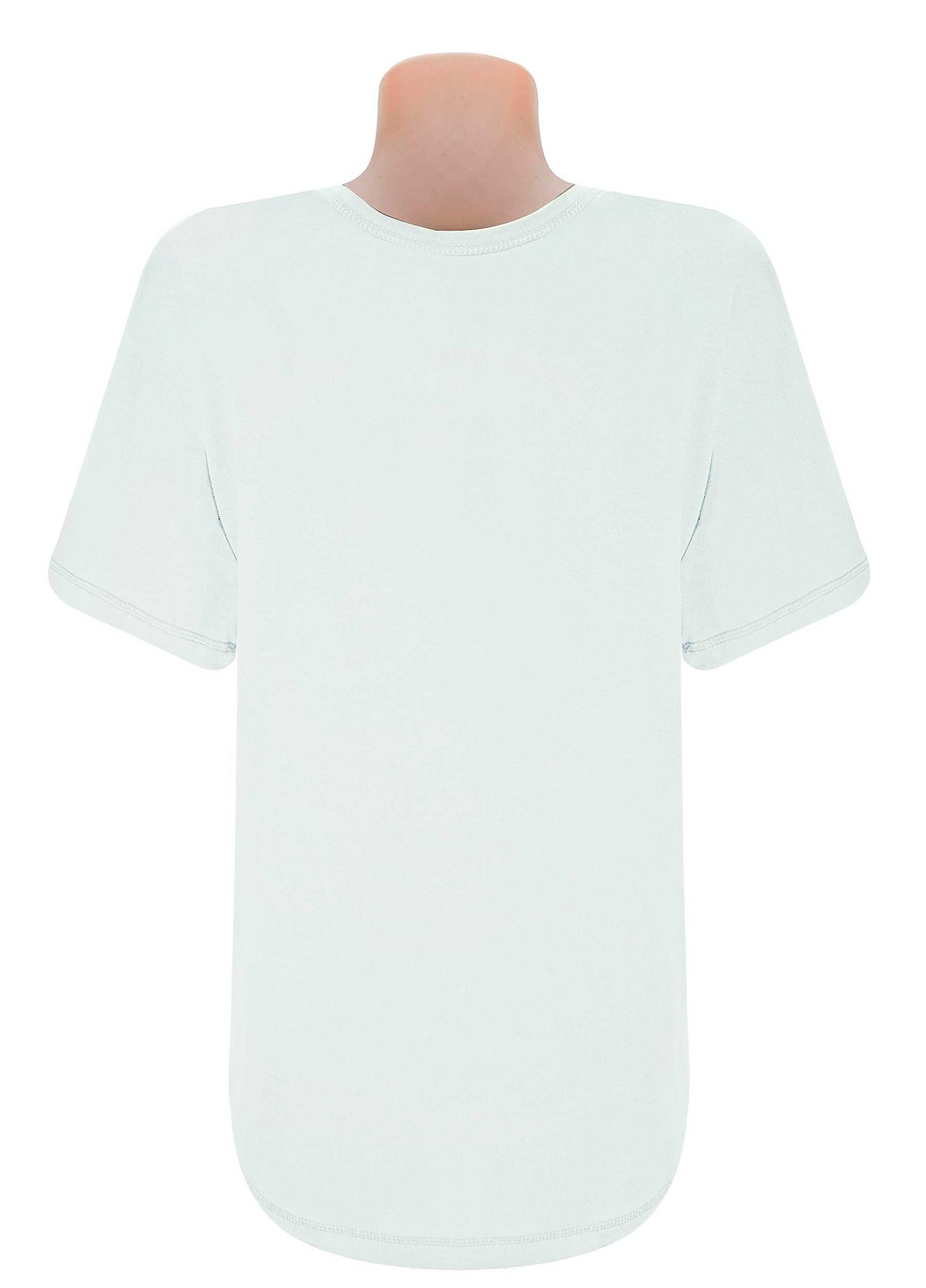 Біла всесезон футболка жіноча / чоловіча з коротким рукавом Жемчужина стилей 777