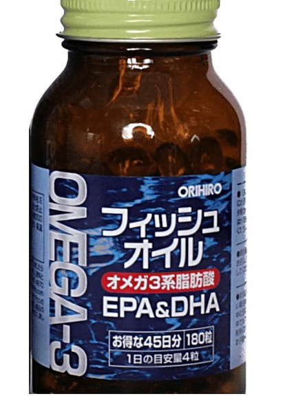 EPA & DHA, Omega-3 455 mg 180 Caps Orihiro (258555354)