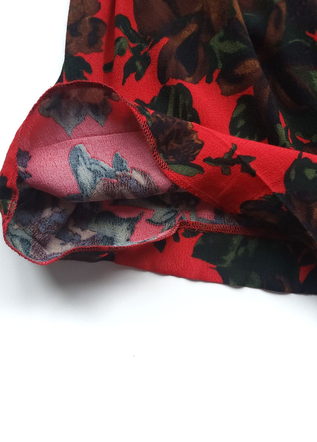 Шорты-юбка цветочный принт Красные Zara (263361021)