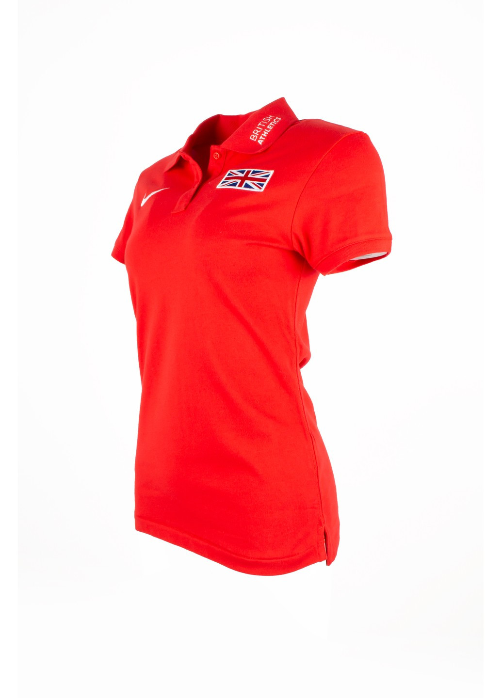 Красная летняя футболка женская polo british athletics 652585 Nike