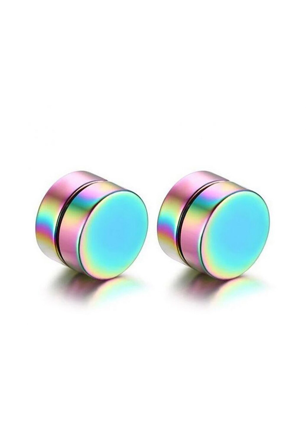 Серьги-клипсы на магните из стали бренда цвет Разноцветный, диаметр 8 мм Spikes (257934150)