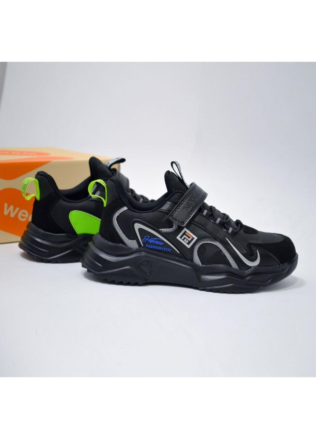 Черные демисезонные кроссовки Weestep 4638BK
