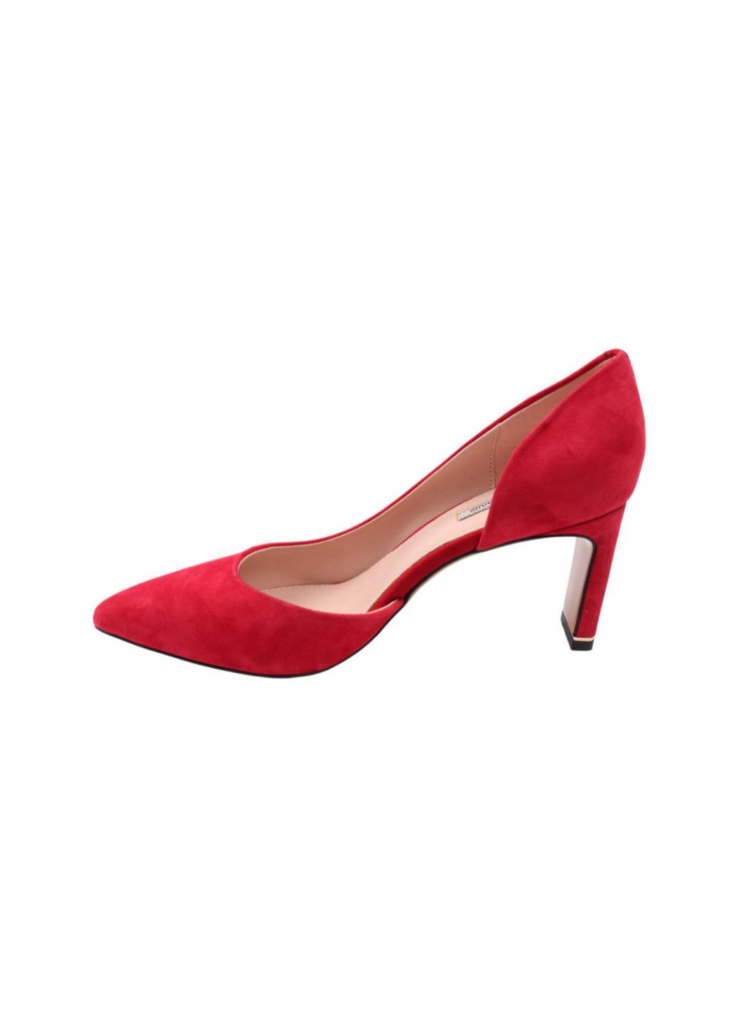 Туфли женские красные натуральная замша Anemone