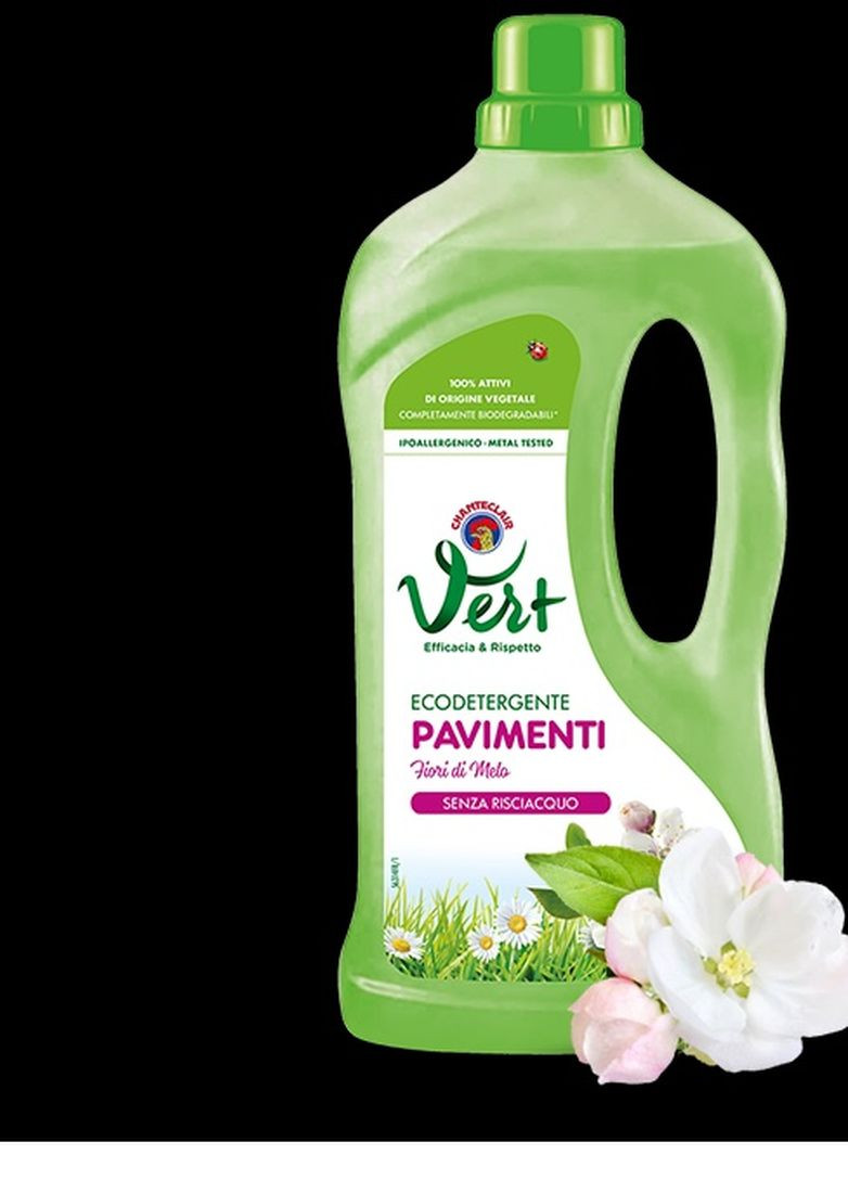 Засіб для миття підлоги Vert з олією квітів яблуні безфосфатний 1 л Chante Clair (266902237)