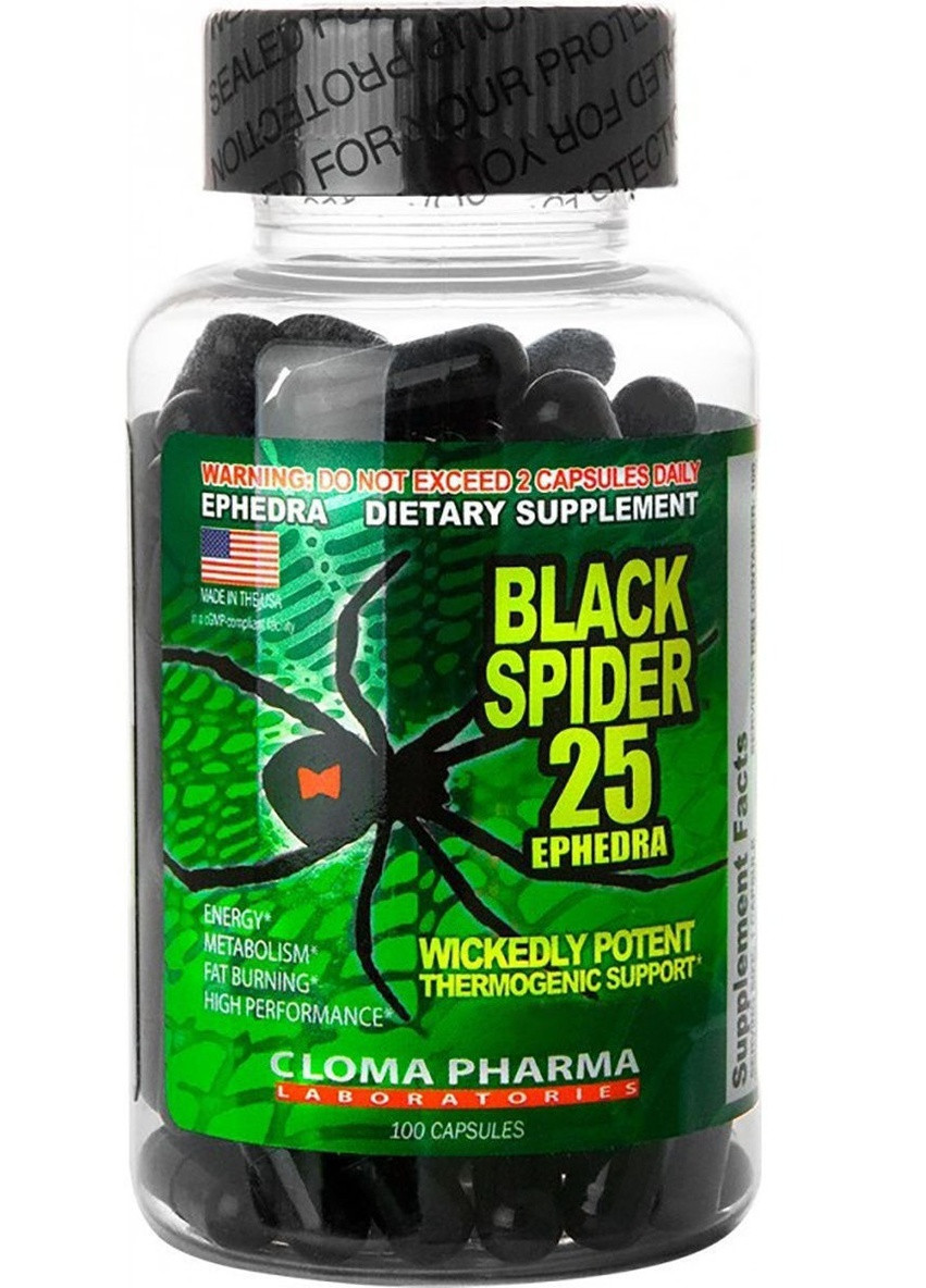 Черный паук Black Spider 100 caps Cloma Pharma (258756611)