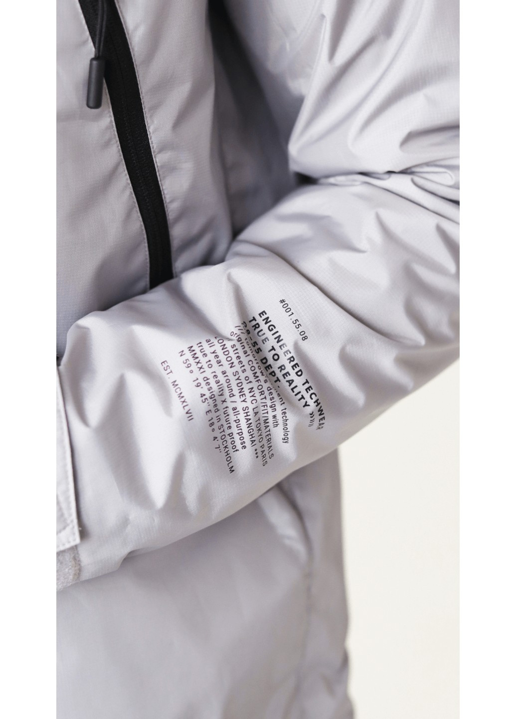 Сіра демісезонна чоловіча куртка (10268) s сіра H&M