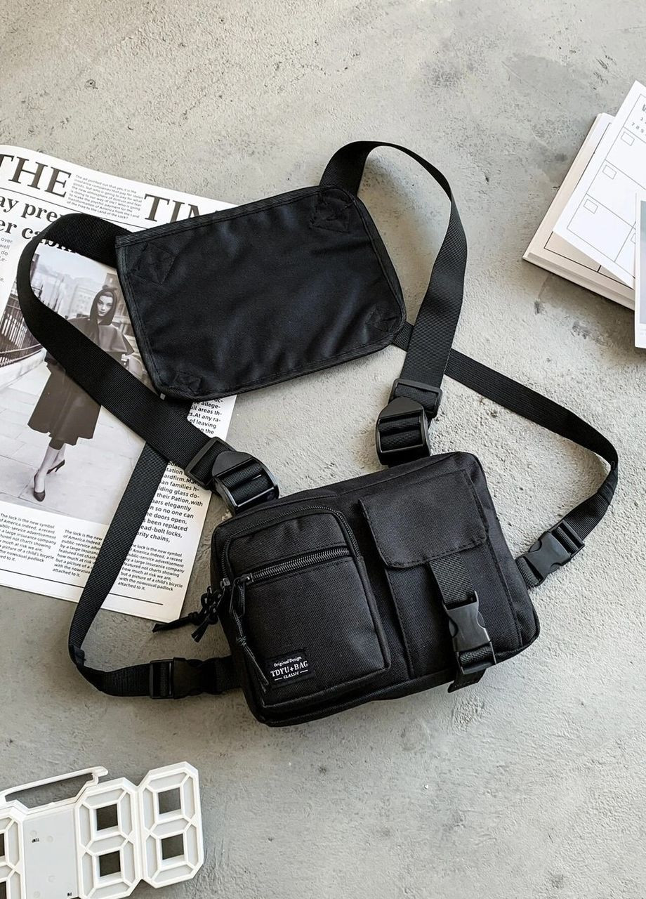 Нагрудная сумка 5008 TOYU BAG черная No Brand (276384794)