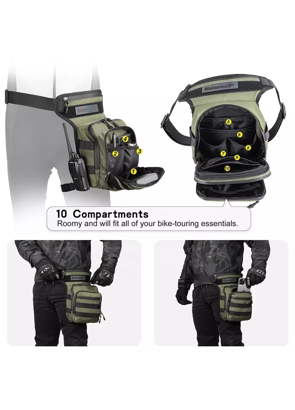 Сумка на ногу Tactical Bag MT102 grey Rhinowalk (256789710)