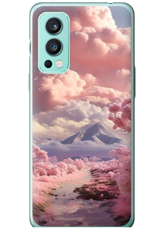 Силиконовый чехол 'Розовые облака' для Endorphone OnePlus Nord 2 (267234682)