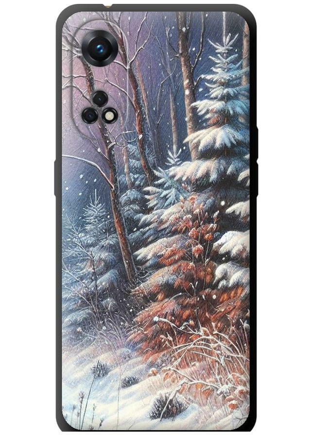TPU черный чехол 'Зимний пейзаж' для Endorphone Oppo Reno8 T (275459855)
