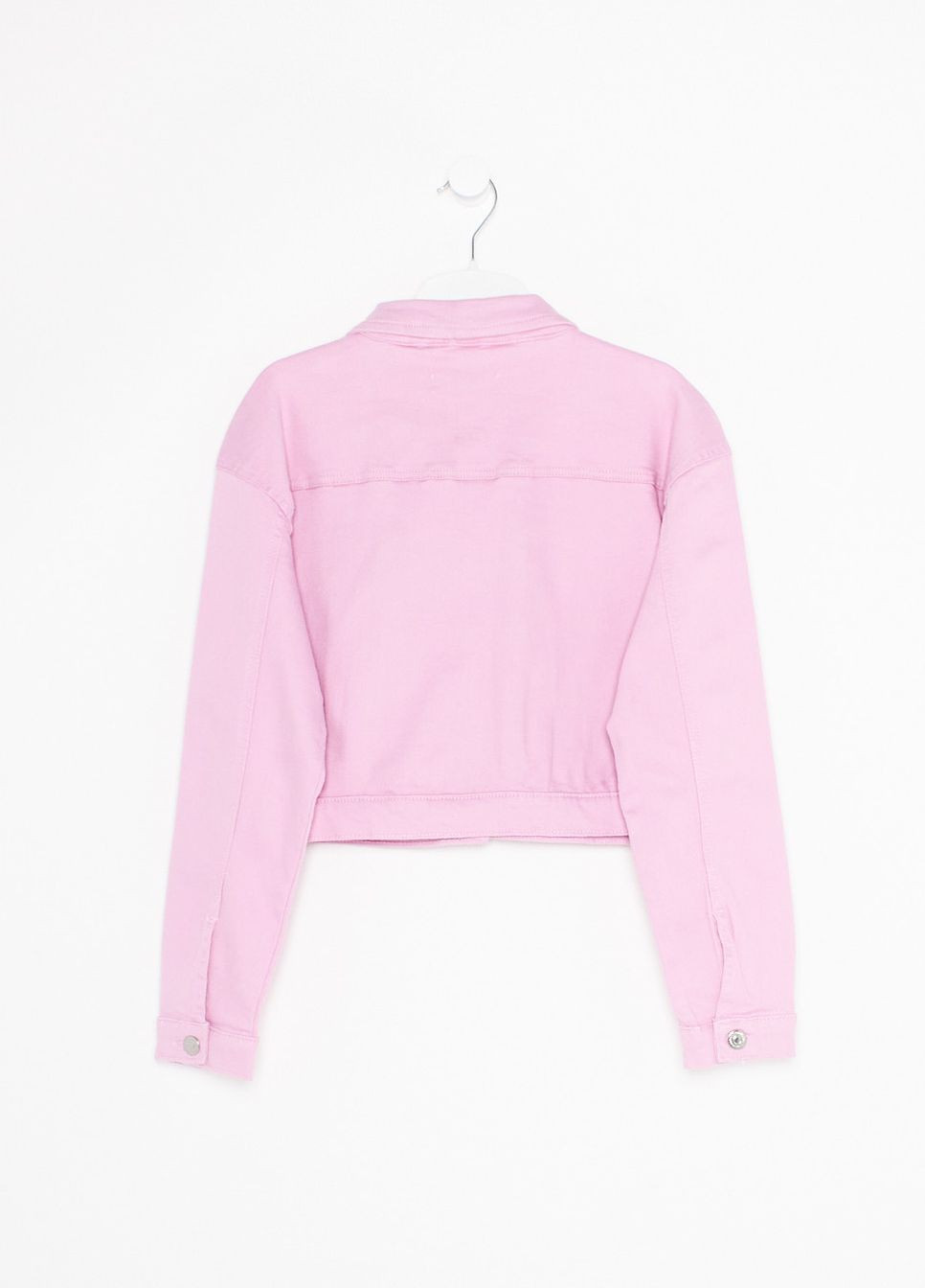 Светло-розовая джинсовая куртка,светло-розовий, Parisian