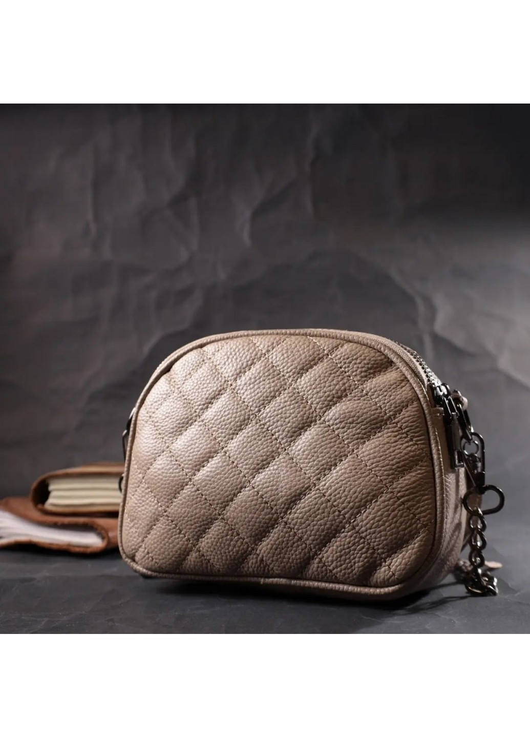 Молодіжна жіноча шкіряна сумка через плече 22328 Vintage (276705726)