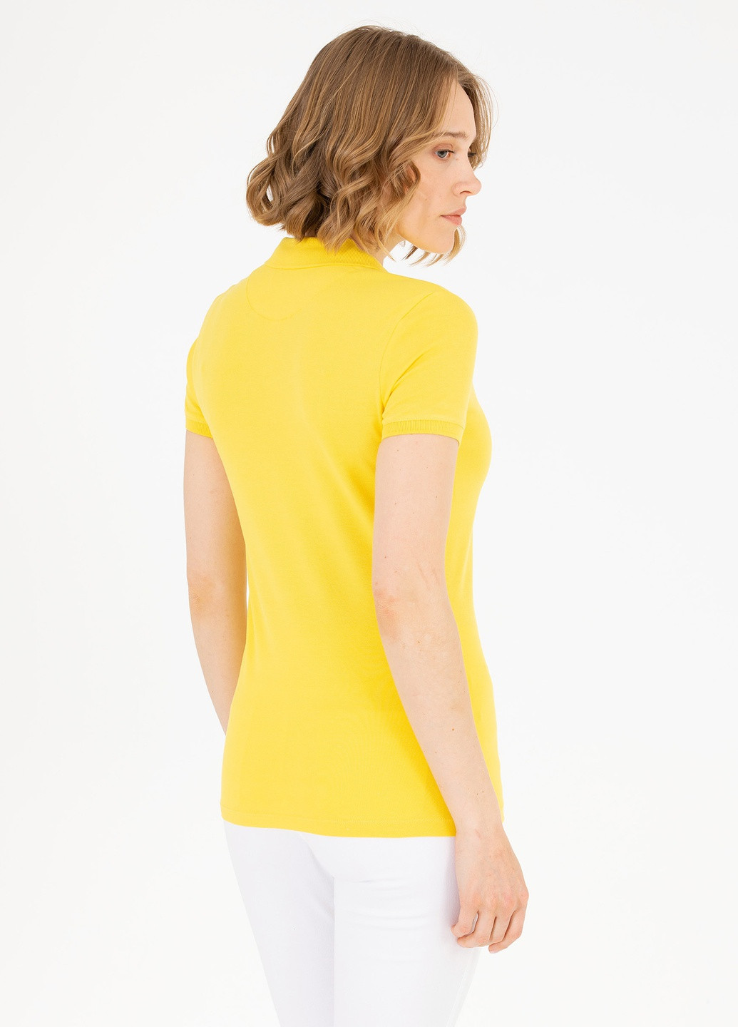 Світло-жовта футболка u.s.polo assn жіноча U.S. Polo Assn.