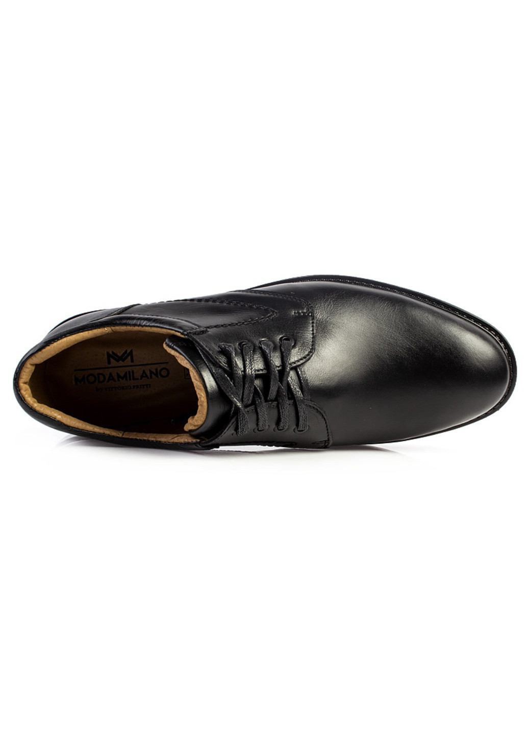 Черные классические туфли мужские бренда 9402093_(1) ModaMilano на шнурках