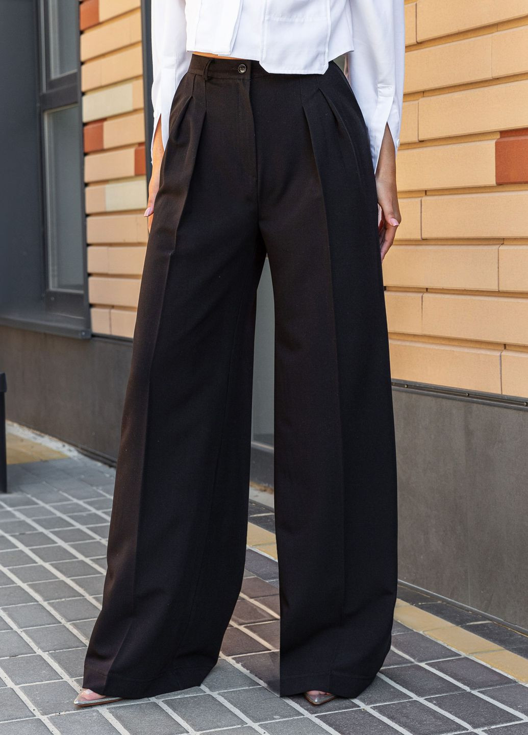 Черные кэжуал летние брюки Jadone Fashion