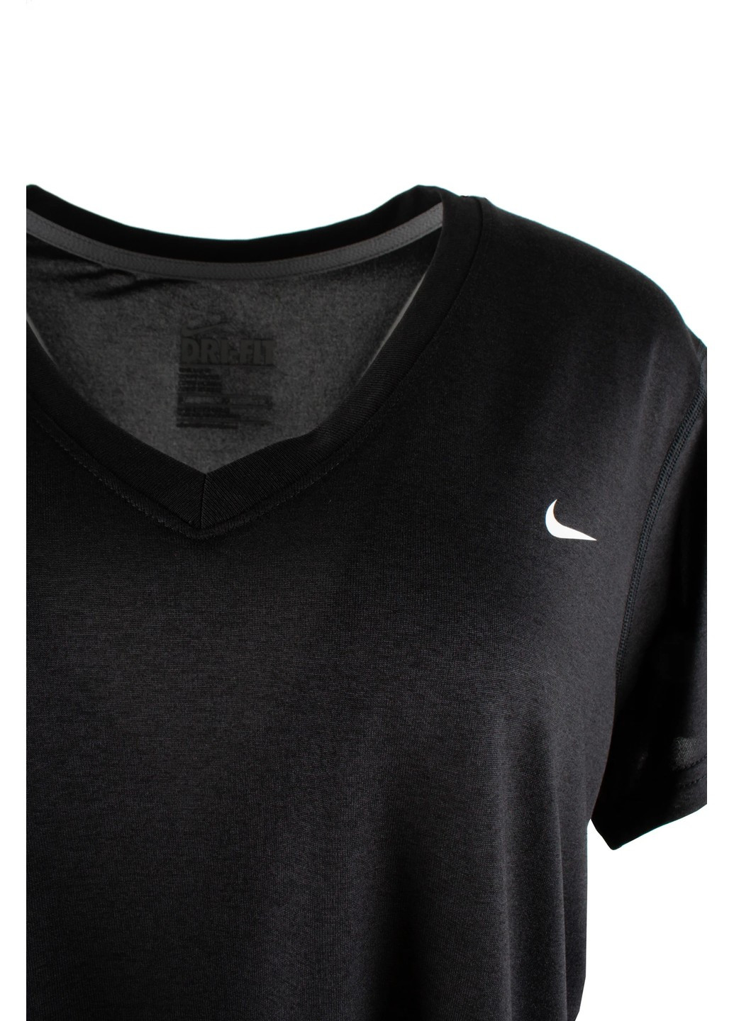 Черная футболка женская dri-fit Nike