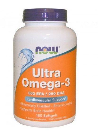 Ultra Omega 3 Fish Oil 180 Softgels Now Foods (256721624)