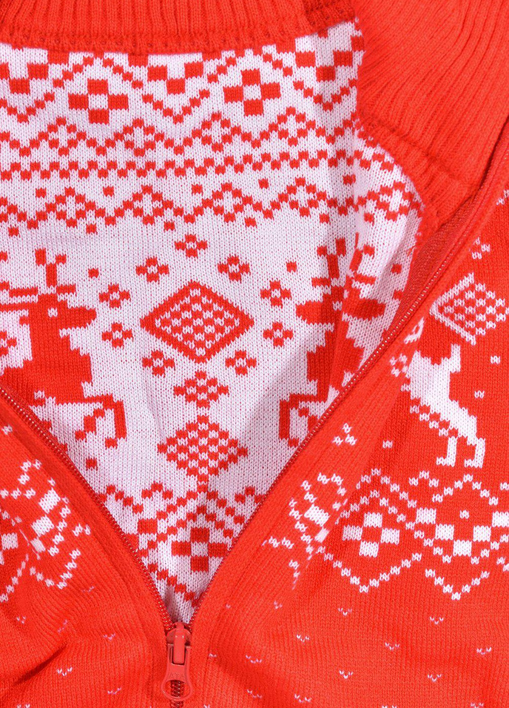 Красный светри кофта з оленями (110261111)18812-709 Lemanta