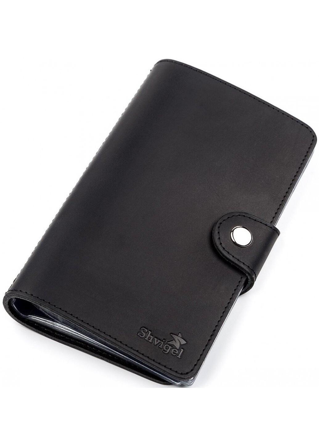 Визитница из натуральной кожи 13905 Черный Shvigel (262523442)