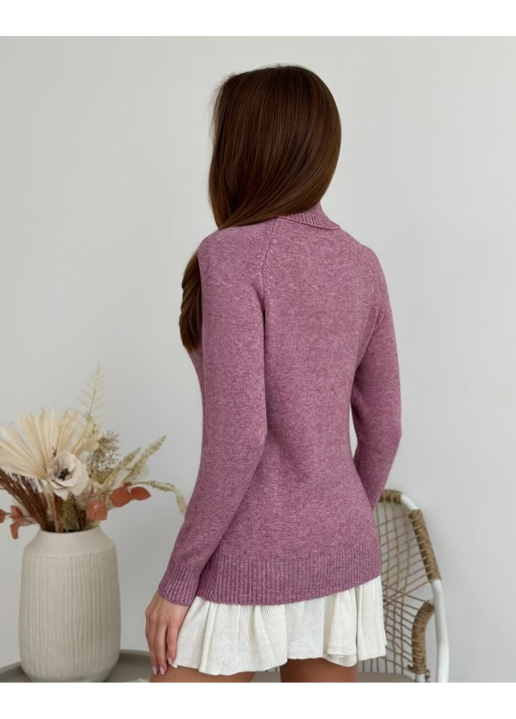 Фиолетовый свитера wn20-581 сиреневый ISSA PLUS