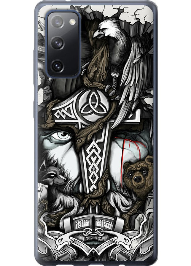 Силіконовий чохол 'Тату Вікінг' для Endorphone Samsung Galaxy S20 FE G780F (257803683)