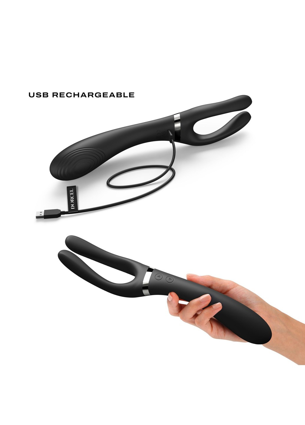 Вібратор-стимулятор INFINITE JOY BLACK, багатофункціональний, унісекс Dorcel (269007152)