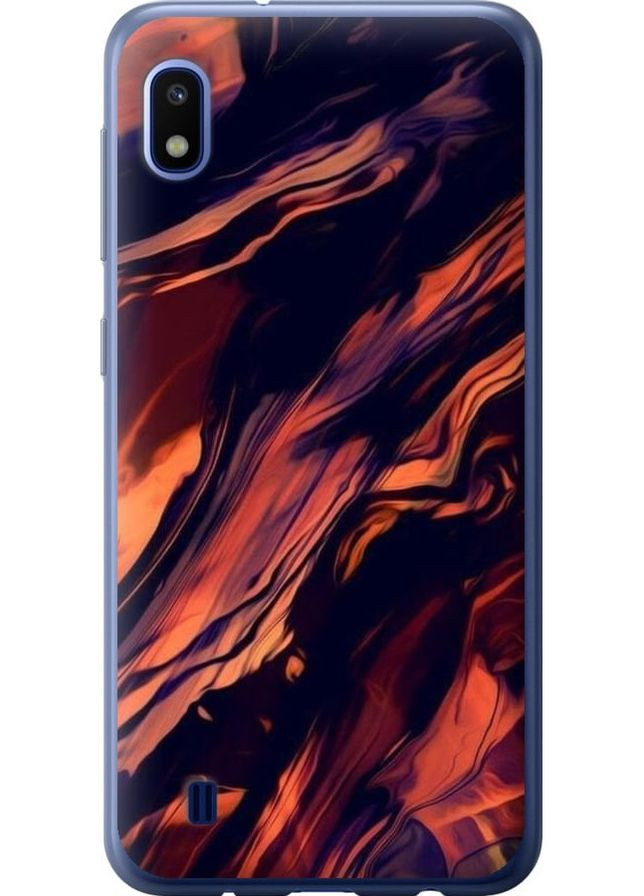 2D пластиковий чохол 'Чорно-помаранчева абстракція' для Endorphone Samsung Galaxy A10 2019 A105F (276321566)