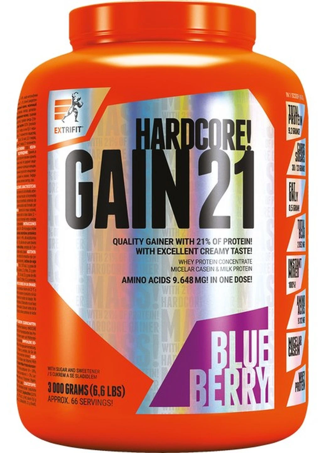 Гейнер Hardcore Gain 21 3000 g (Vanilla) Extrifit (261765709)