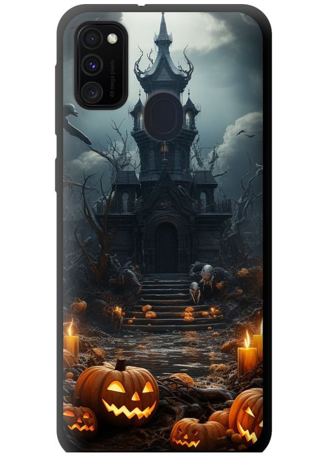 TPU чорний чохол 'Похмурий будинок' для Endorphone Samsung Galaxy M21 M215F (266807193)