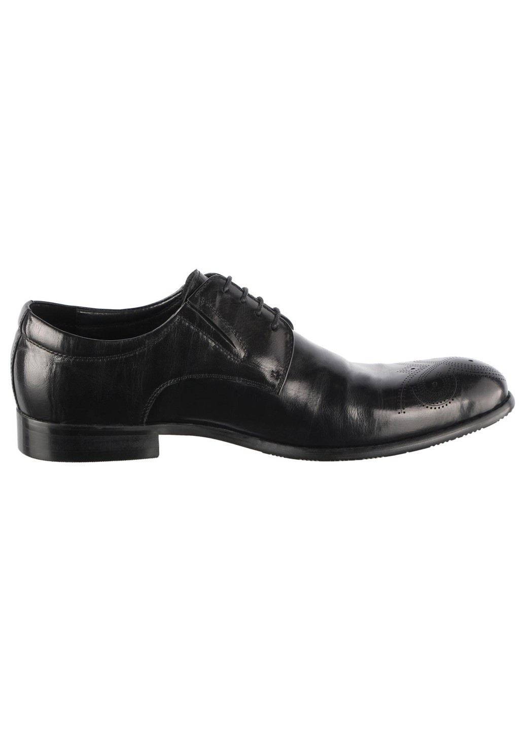 Черные мужские классические туфли 15457 Cosottinni на шнурках