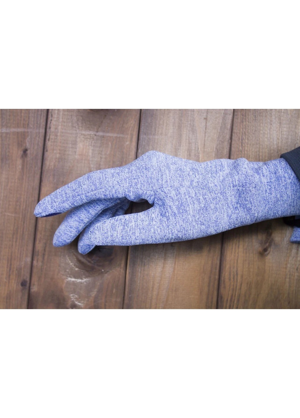 Перчатки сенсорные женские трикотажные синий меланж 5171-5s2 M BR-S (261486856)