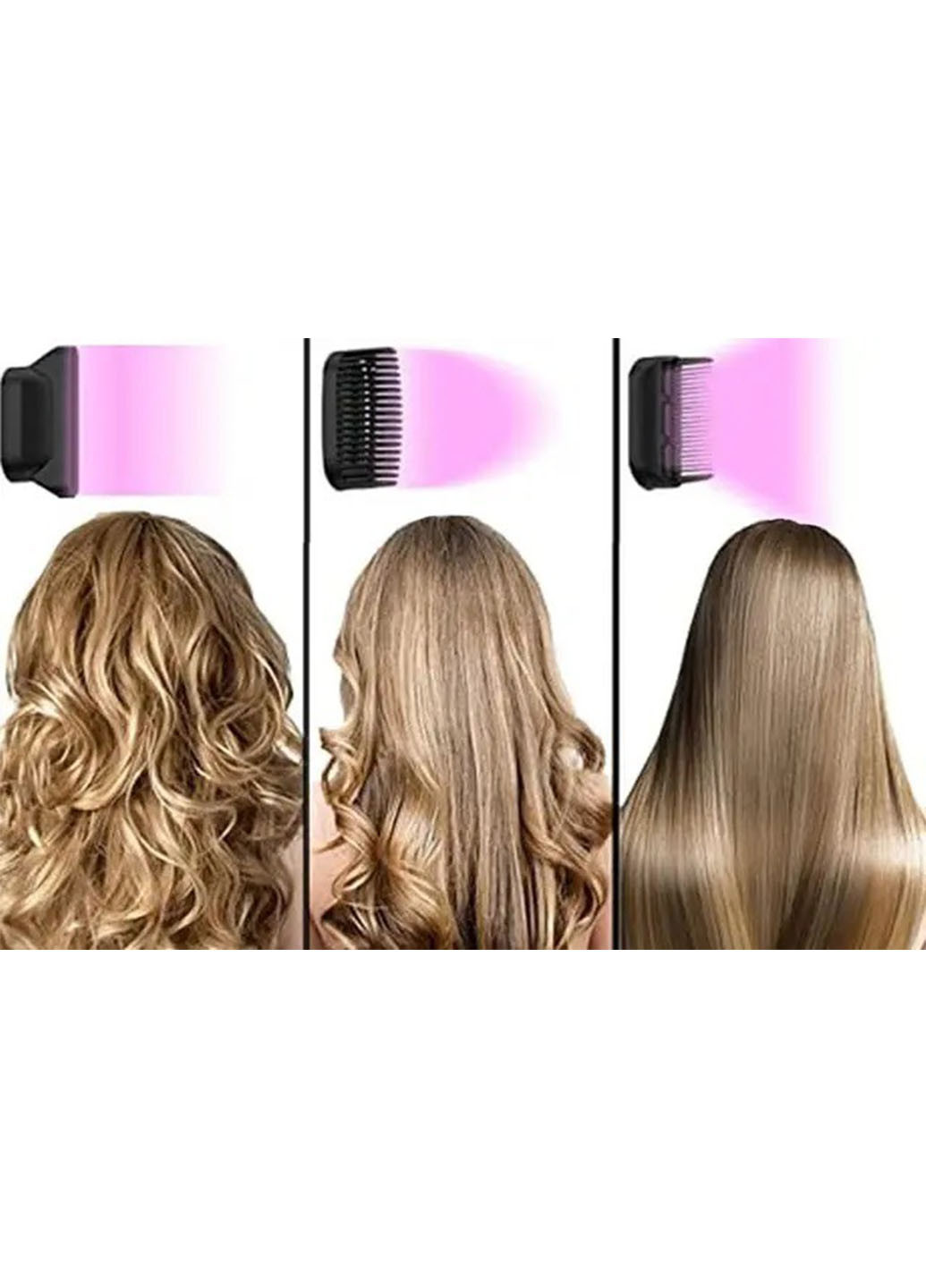 Фен ионный для волос Commitment To Quality M4 с сменными 3 насадками 21,5х5,5 см XO (264297016)