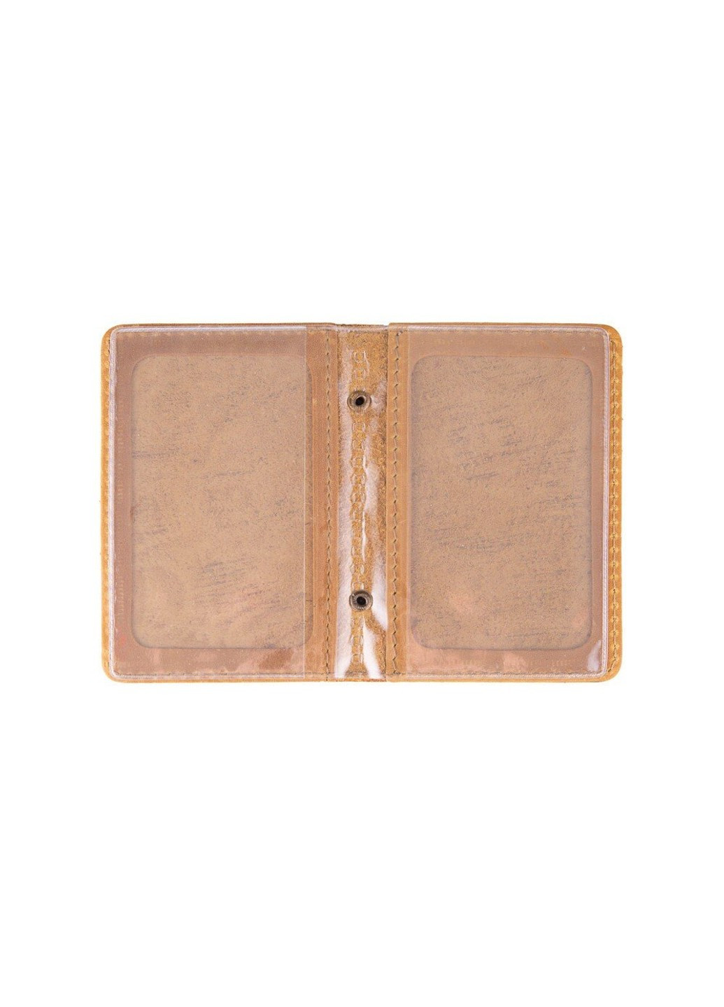 Обложка для документов из кожи HiArt AD-03 Shabby Honey Mehendi Art Жёлтый Hi Art (268371518)