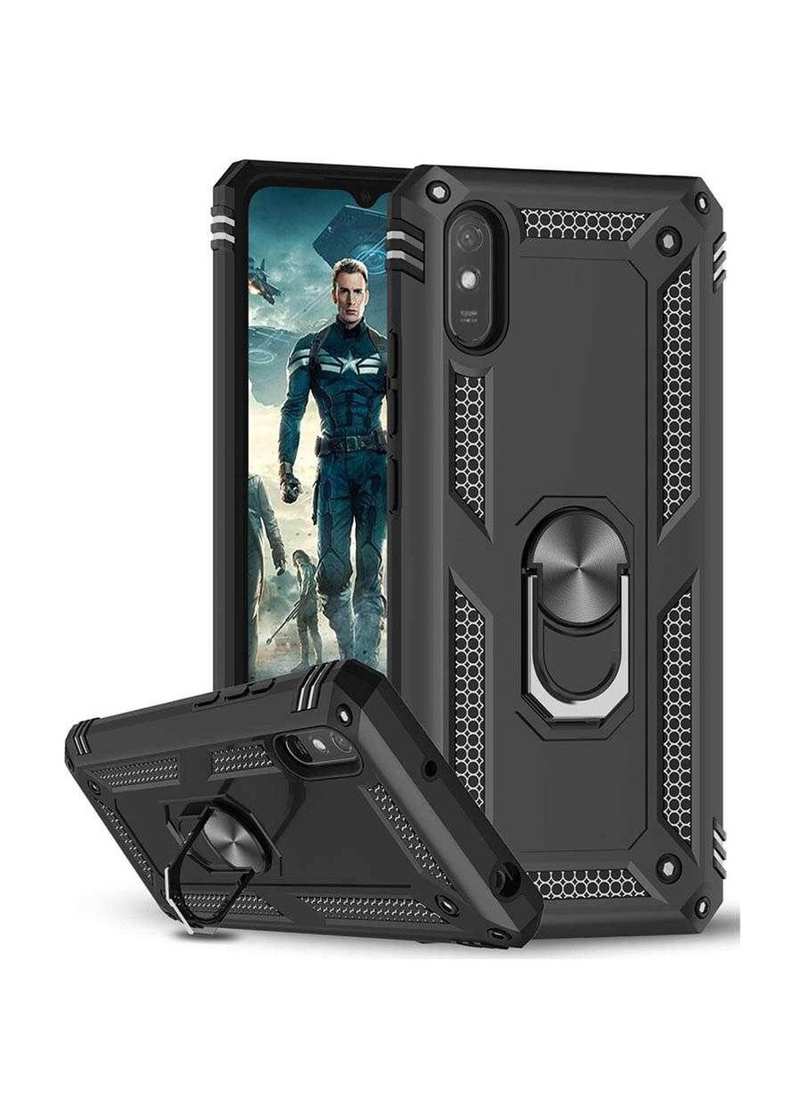 Противоударный чехол Serge Ring с кольцом для Xiaomi Redmi 9A Epik (258672472)