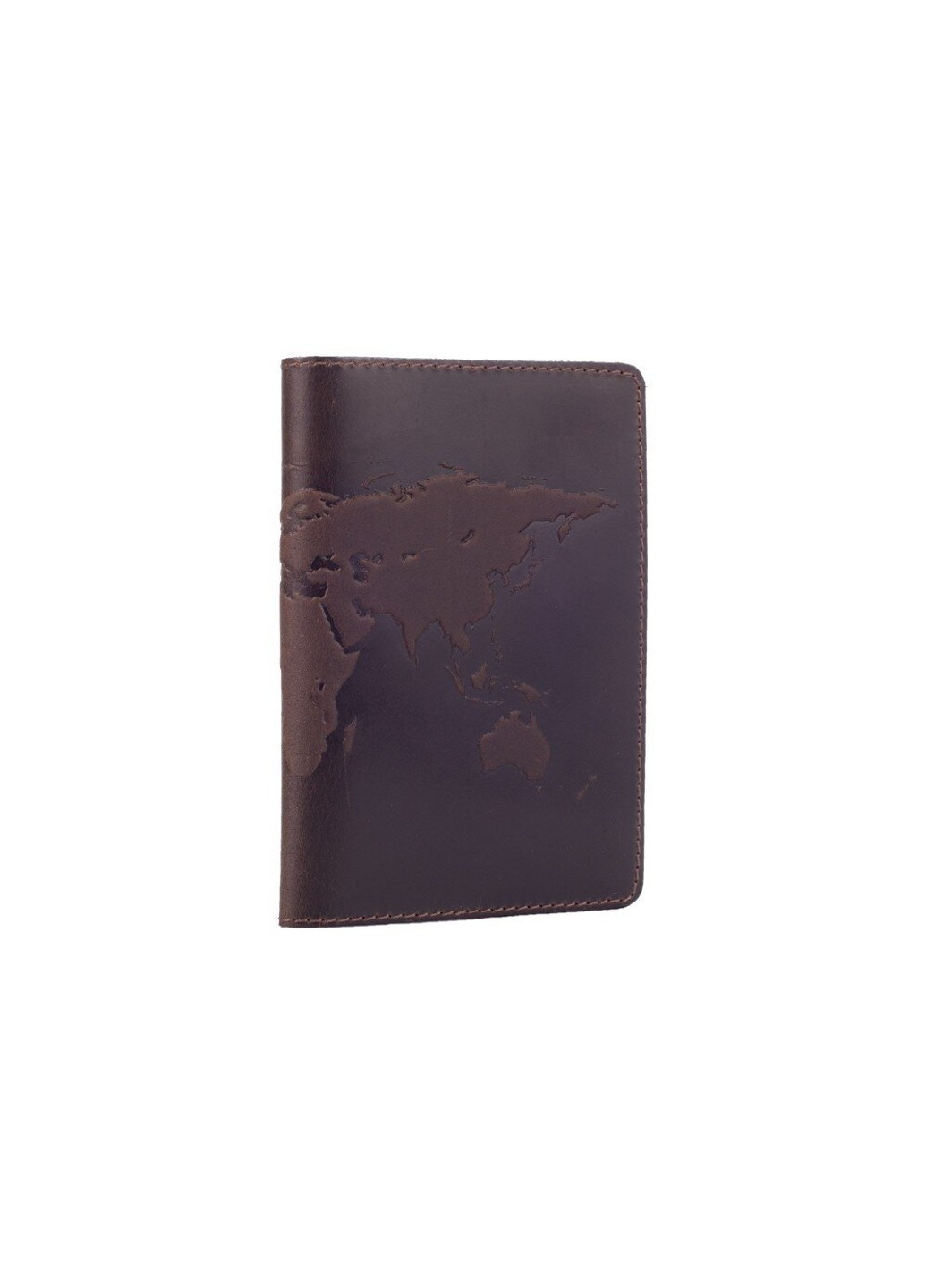 Кожаная обложка на паспорт HiArt PC-01 Shabby Olive World Map Оливковый Hi Art (268371468)