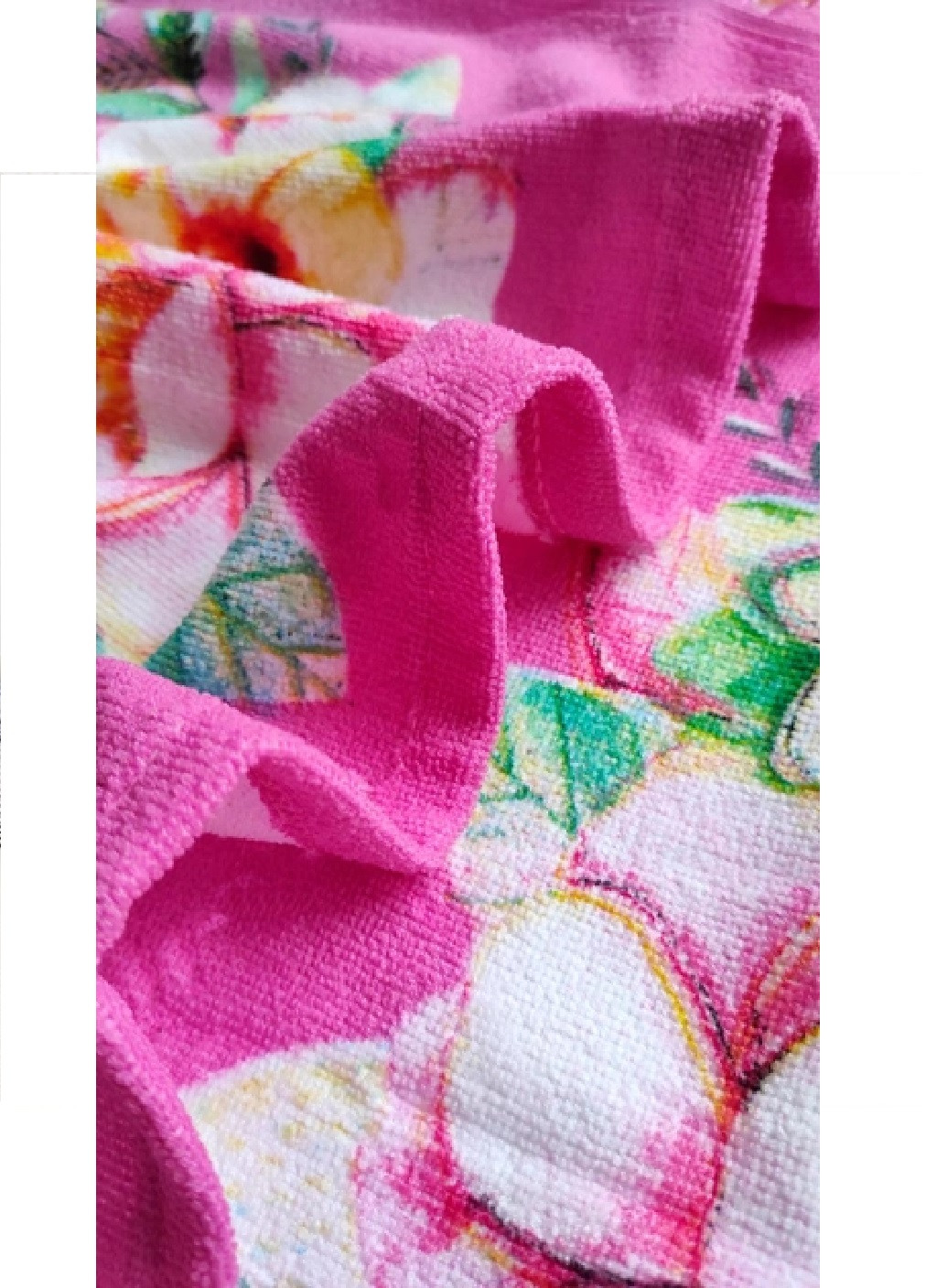Unbranded дитячий пляжний рушник пончо з капюшоном мікрофібра для ванної басейну пляжу 60х60 см (474679-prob) єдиноріг малюнок рожевий виробництво -