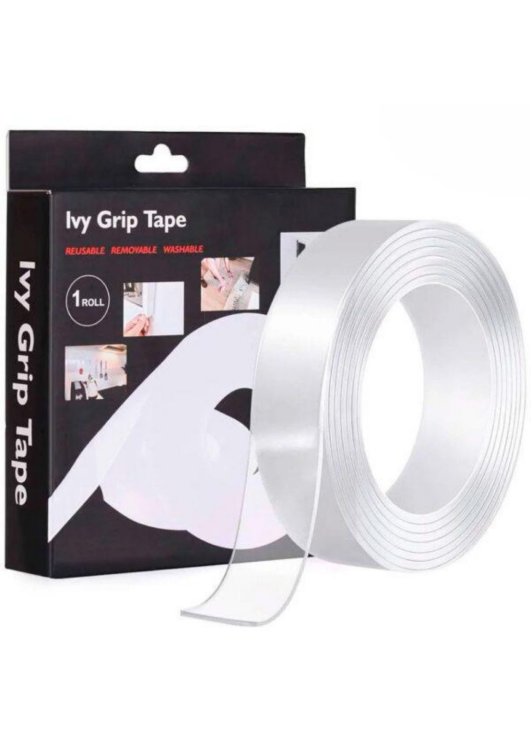 Стрічка багаторазова двостороння клейка Ivy Grip Tape 300 см x 2 см Good Idea (261762861)