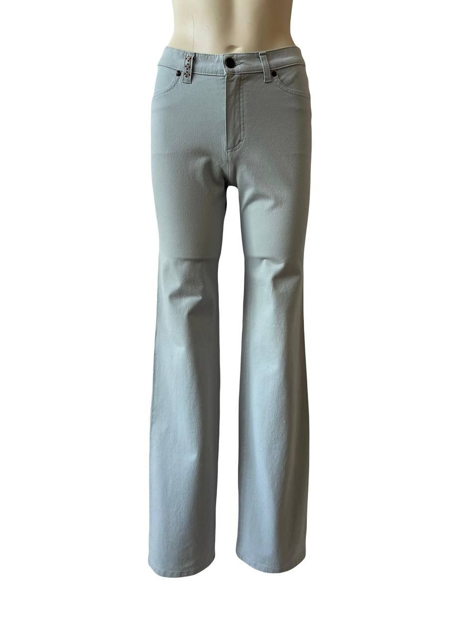 Светло-голубые кэжуал демисезонные брюки Dismero