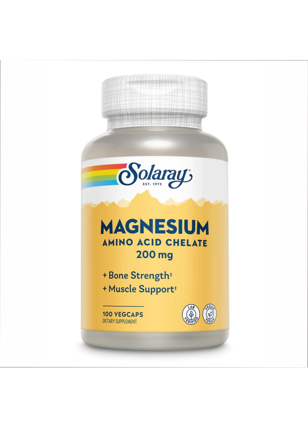 Magnesium 200mg - 100 vcaps Solaray (270937437)