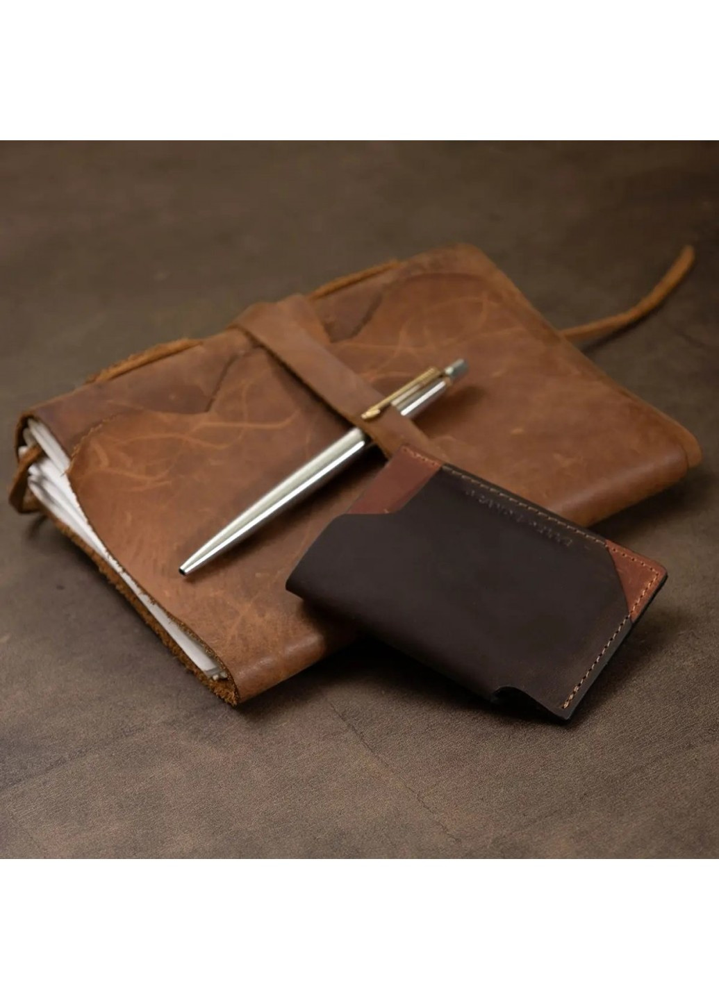 Чоловічий шкіряний Картхолдер 11534 Grande Pelle (262523168)