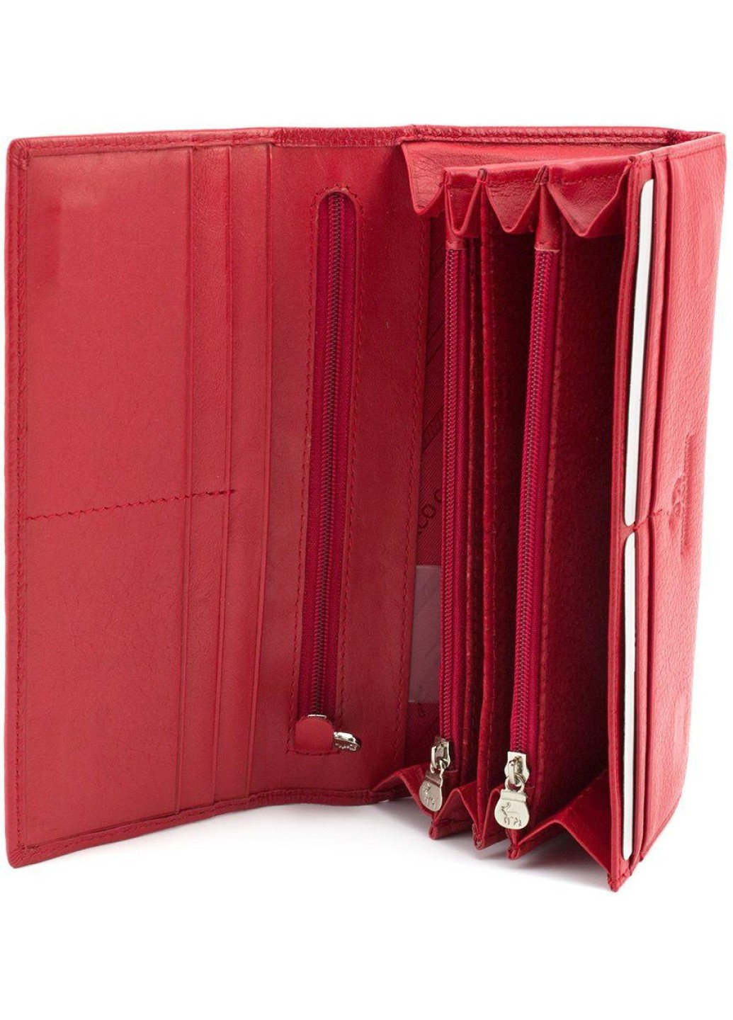 Модный женский кошелек из натуральной MC-1413-2 (JZ6616) красный Marco Coverna (259752499)