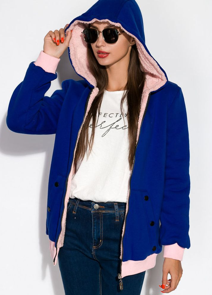 Прозора зимня куртка жіноча (синьо-рожевий) Time of Style
