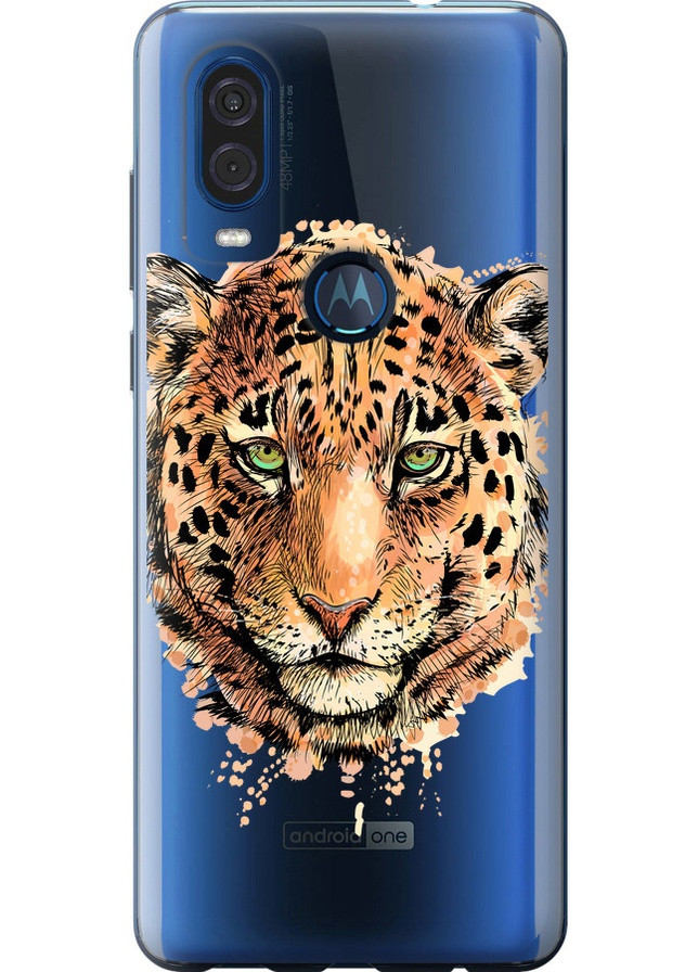 Силіконовий чохол 'Леопард v2' для Endorphone Motorola One Vision (258090219)