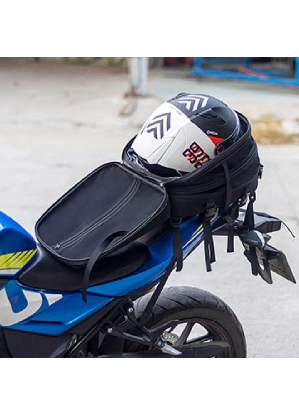 Моторюкзак рюкзак сумка бардачок для мотоциклів з можливістю збільшення обсягу 35х29х29.5 см 29 л (476223-Prob) Чорний Unbranded (277751097)