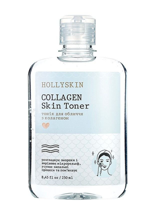 Тоник для лица с коллагеном Collagen Skin Toner, 250 мл Hollyskin (276963211)